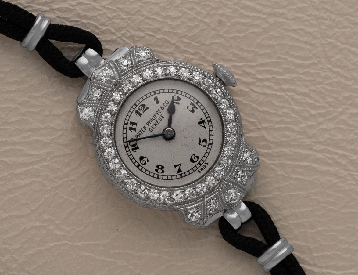 1922 Patek Philippe Likely for Tiffany Vintage Art Nouveau Ladies with Extract For Sale 7