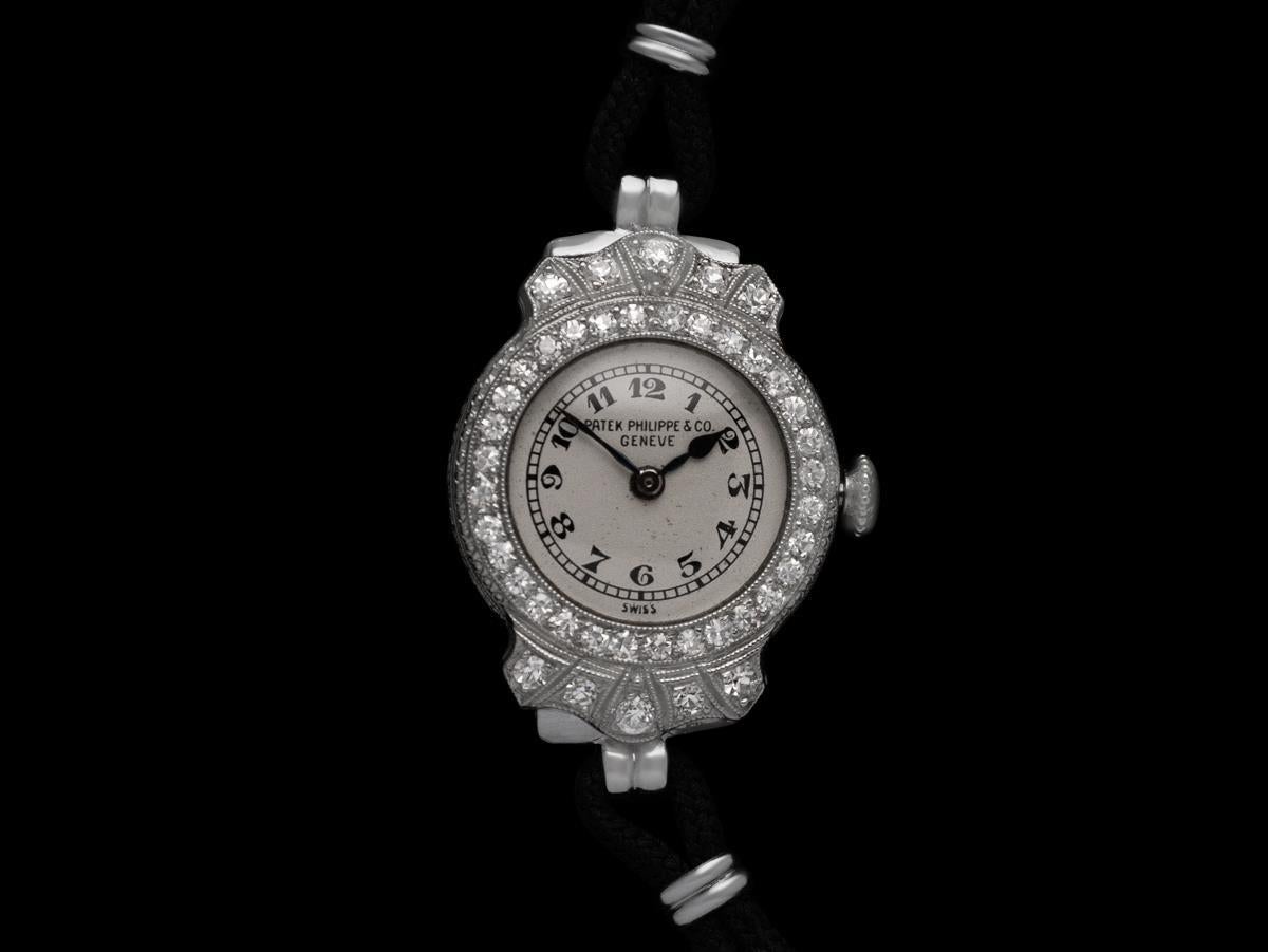 1922 Patek Philippe Likely for Tiffany Vintage Art Nouveau Ladies with Extract In Good Condition For Sale In Suwanee, GA