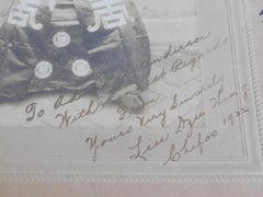 1922 Photograph of Chinese Chefoo Liu Dzu Hing Presented to USA Admiral Anderson