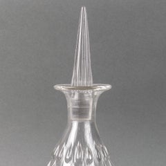 1922 Rene Lalique, Decanter Gouttes D'Eau Clear Glass Water Drops