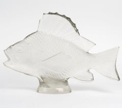 1922 - RENÉ LALIQUE   Decorative motif “Large fish and seaweed”