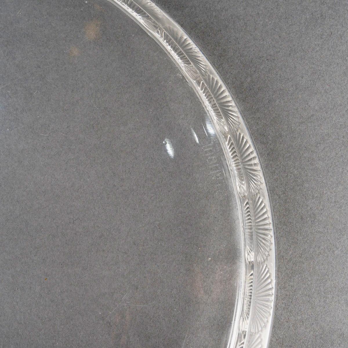 1922 René Lalique Cristalería Coquelicot 6 copas-vasos, bandeja y decantador en venta 5