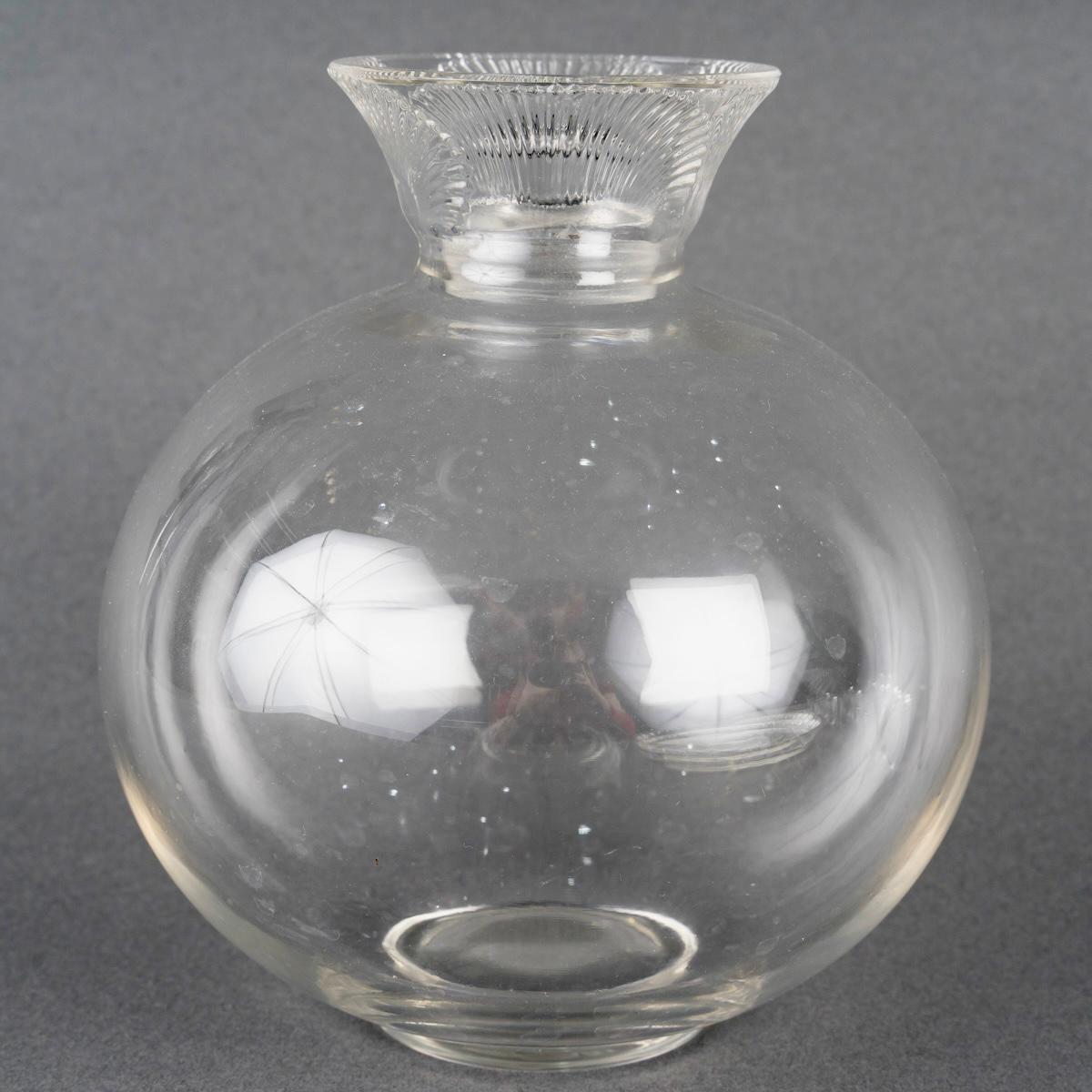 1922 René Lalique Cristalería Coquelicot 6 copas-vasos, bandeja y decantador en venta 1