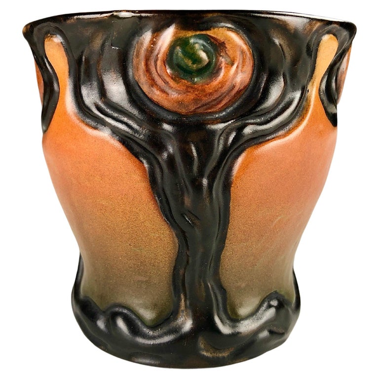 1920's Hand-Crafted Small Danish Art Nouveau Vase or Bowl by P. Ipsens Enke  For Sale at 1stDibs