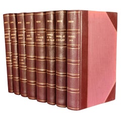Antique 1923-27 Eight Volumes of Limited Edition Works by Daniel Defoe