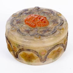 1923 Gabriel Argy-Rousseau - Boîte Masques Maks Glass Pate De Verre