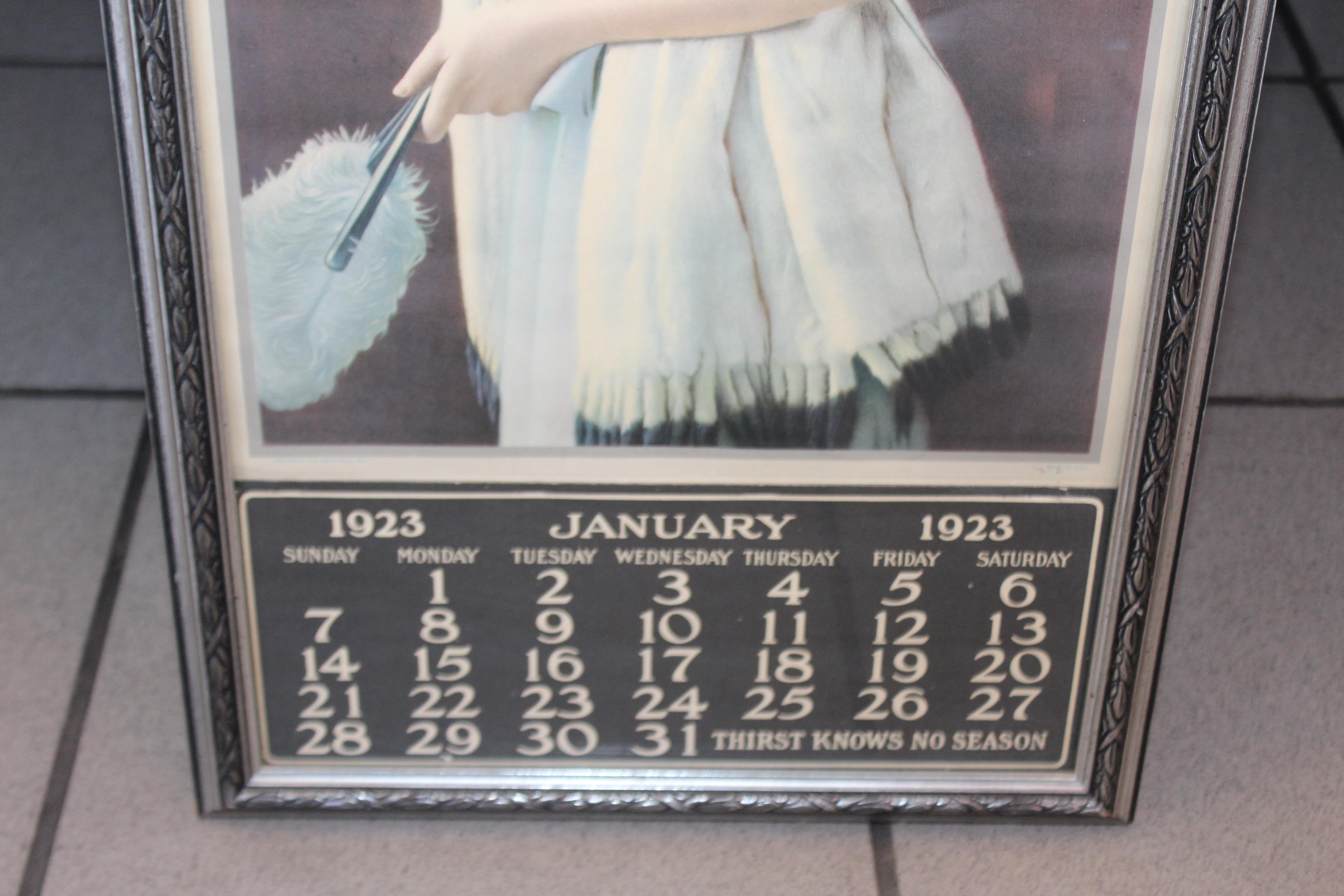 1923 January Coca-Cola Calendar Paper Advertising For Sale 10