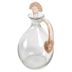 1923 René Lalique Satyre Decanter for Cusenier Sepia Stained Glass