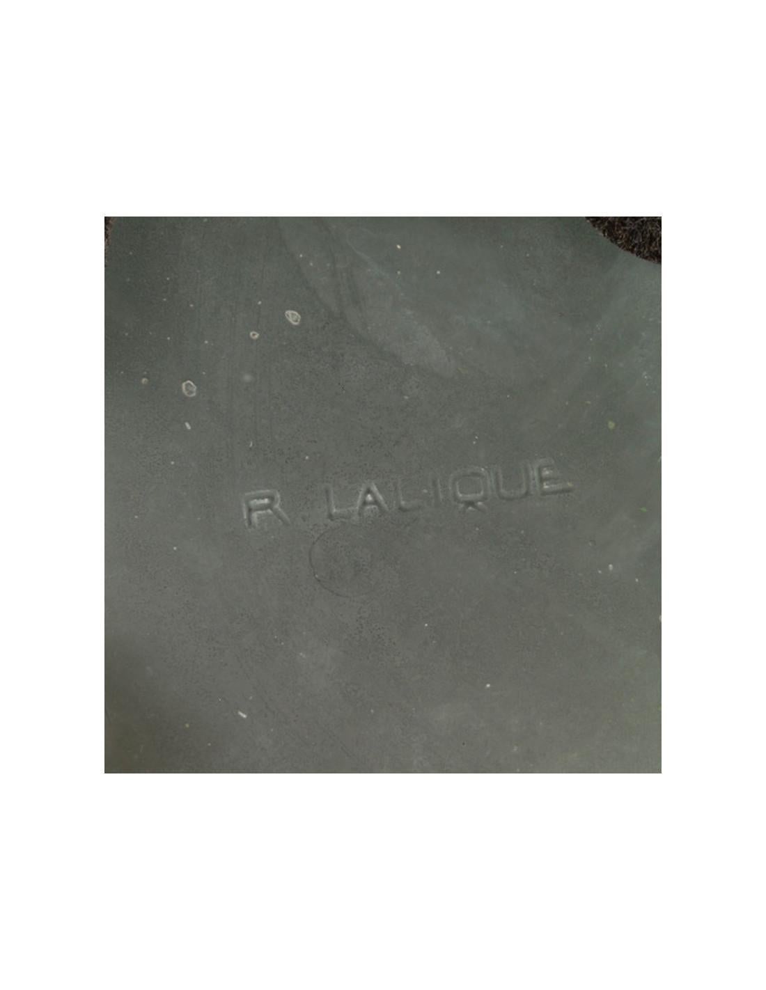 Début du 20ème siècle 1923 René Lalique - Vase 'Spruce' (épicéa) en vente