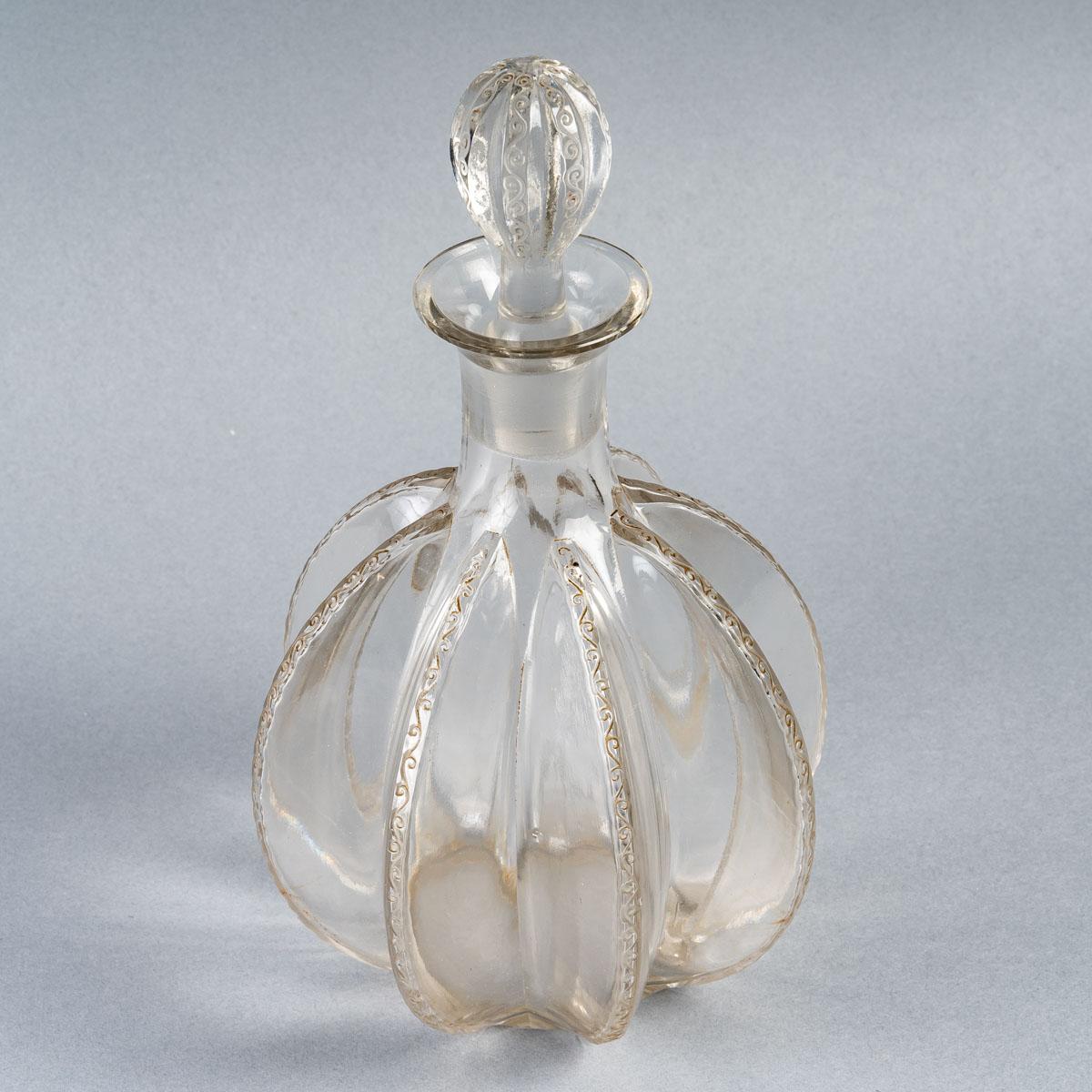 Art Deco 1923 René Lalique Vrilles de Vigne Decanter Clear Glass