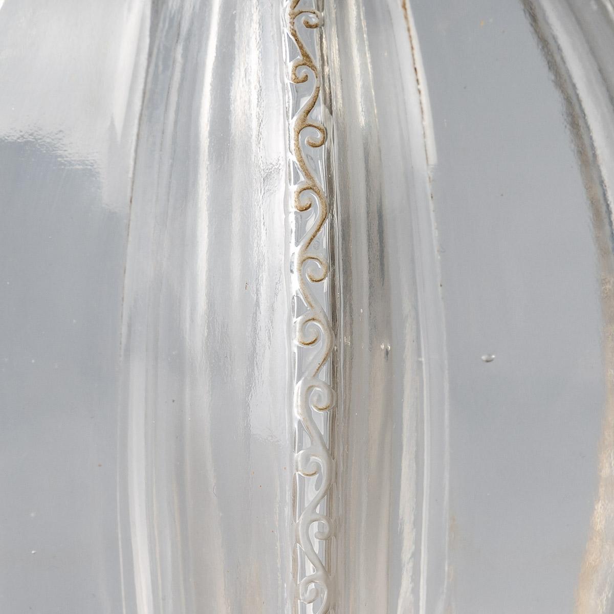 Molded 1923 René Lalique Vrilles de Vigne Decanter Clear Glass