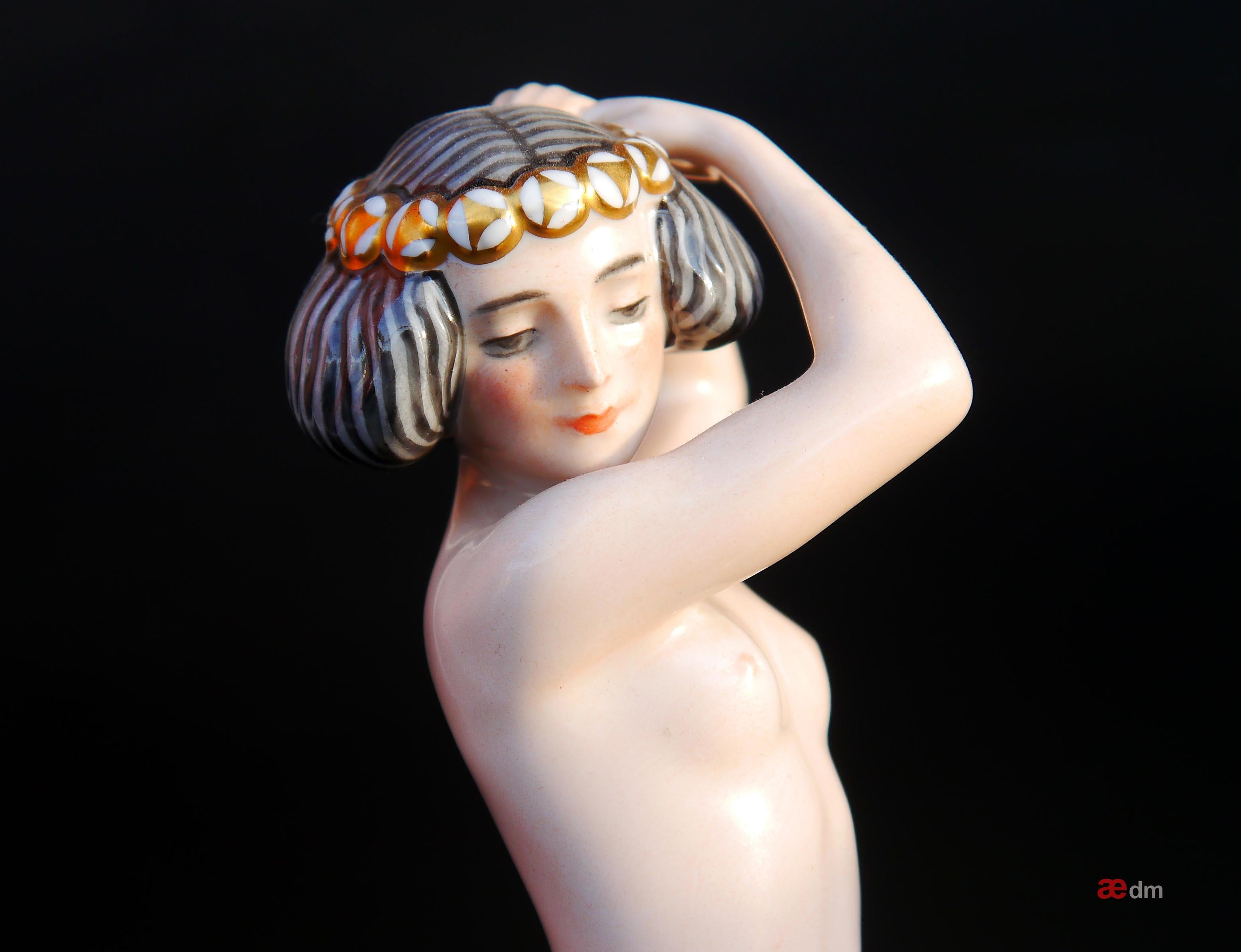 Women's or Men's 1923 Rosenthal Ariadne A.Caasmann Porcelain Figure Figurine For Sale