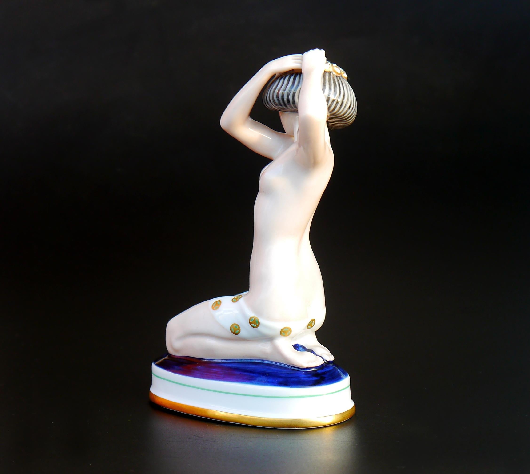 1923 Rosenthal Ariadne A.Caasmann Porcelain Figure Figurine For Sale 3