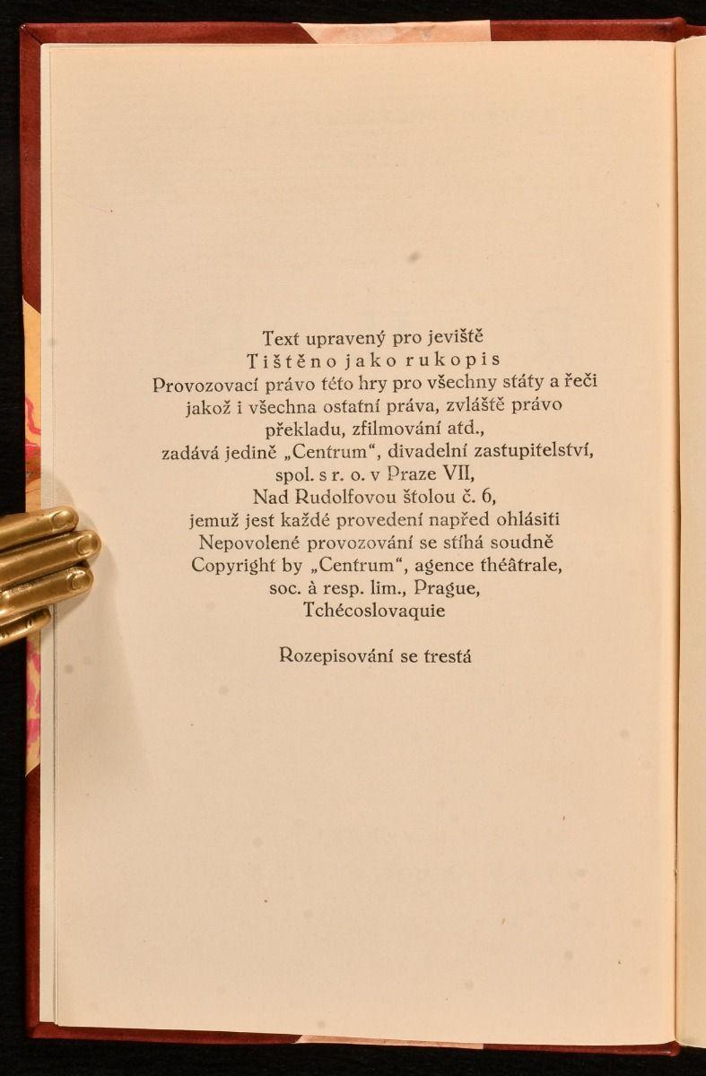 Début du 20ème siècle R.U.R. Rossum's Universal Robots, 1923 en vente