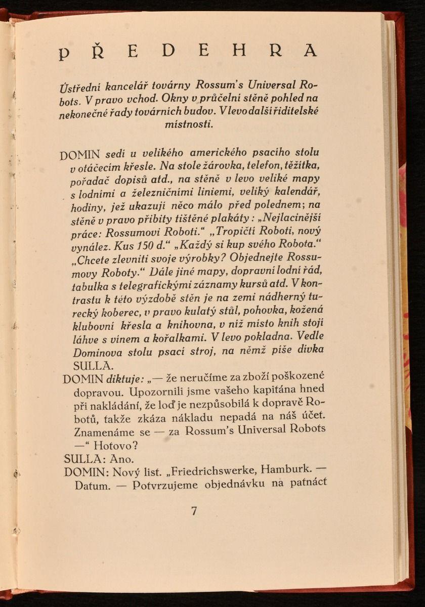 R.U.R. Rossum's Universal Robots, 1923 en vente 3
