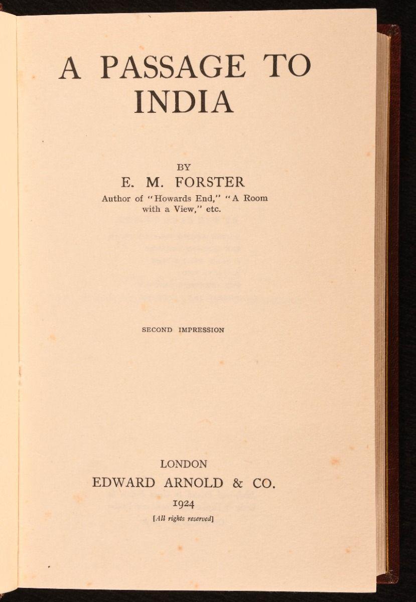 Britannique 1924 Passage to India en vente