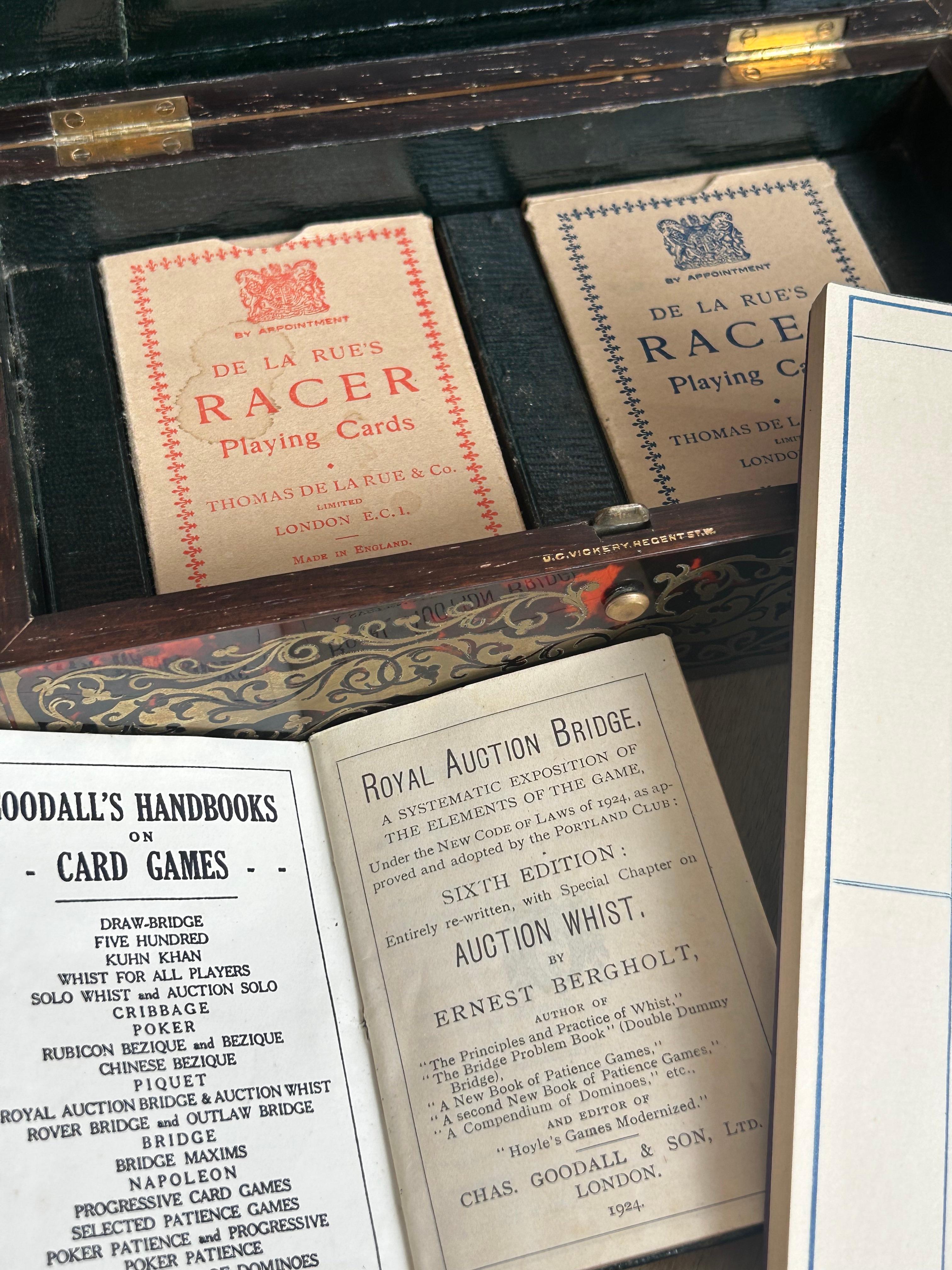 Boîte à cartes Boulle de 1924 en vente 5