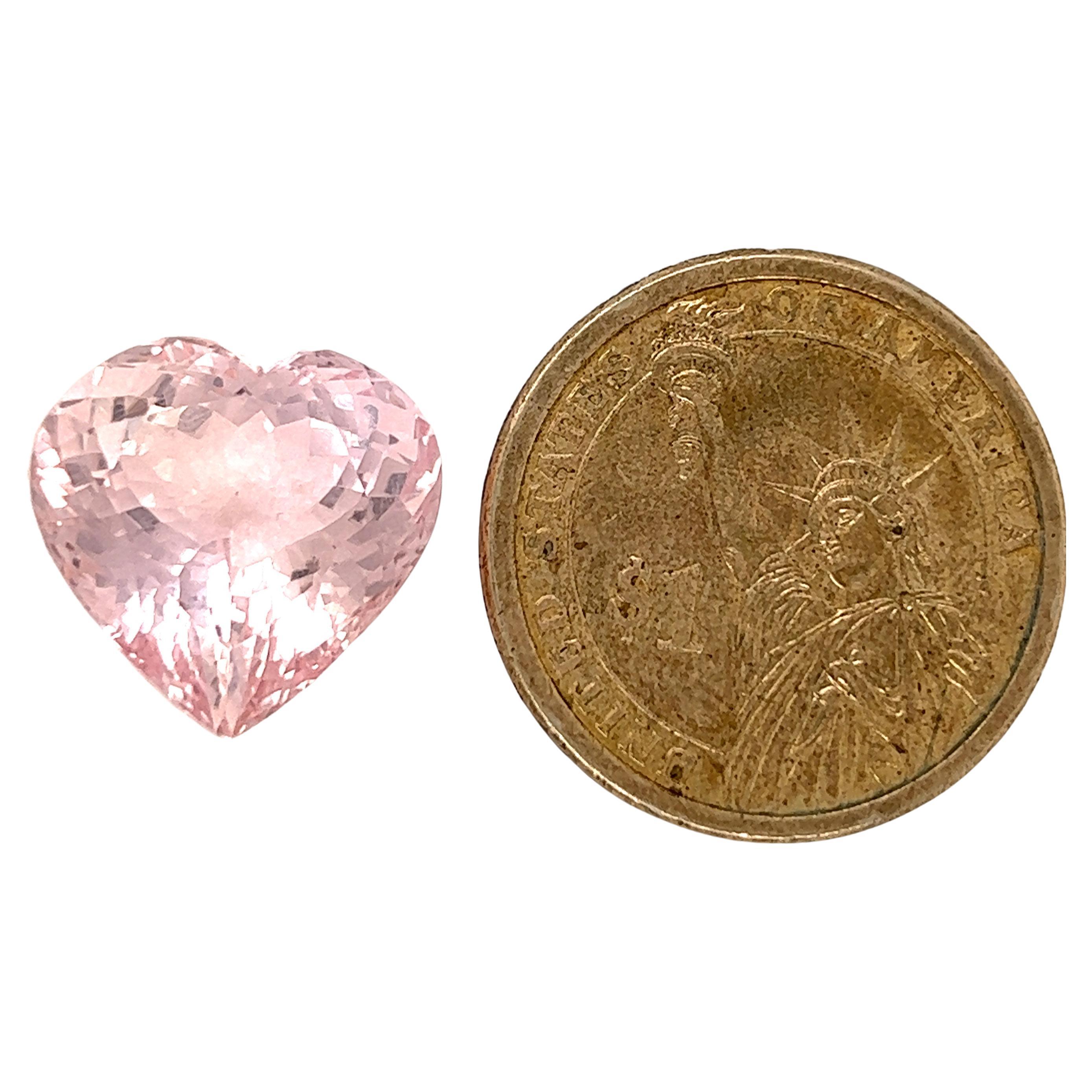 SKU - 50015
Stone : Natural pink morganite
Shape : Heart
Clarity -  Eye clean
Grade -  AAA
Weight - 19.24  Cts
Length * Width * Height - 17.5*17.8*11.6
Price - $ 6900

Morganite is a gemstone that brings the prism of love in all its incarnations.