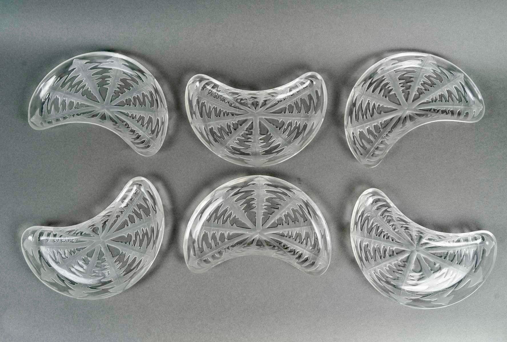 Set di 6 piatti da insalata a mezzaluna 