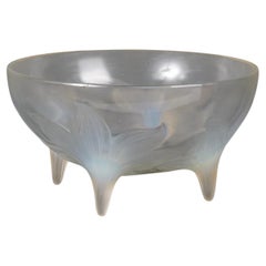 1924 René Lalique - Bowl Lys Lillies Opalescent Glass