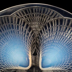 1924 René Lalique Coquilles Opalescent Glass Plate, Shell