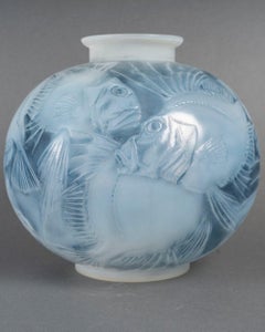1924—René Lalique, “Fish” Vase, Opalescent Glass
