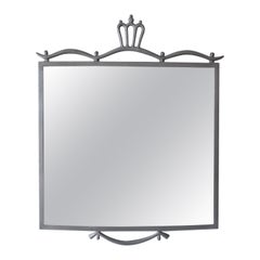 Miroir Grace suédois en étain de 1924 par Edvin Ollers