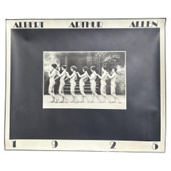 1925 Albert Arthur Allen "Chorus Line A-G" Nude Flapper Girls Poster Print