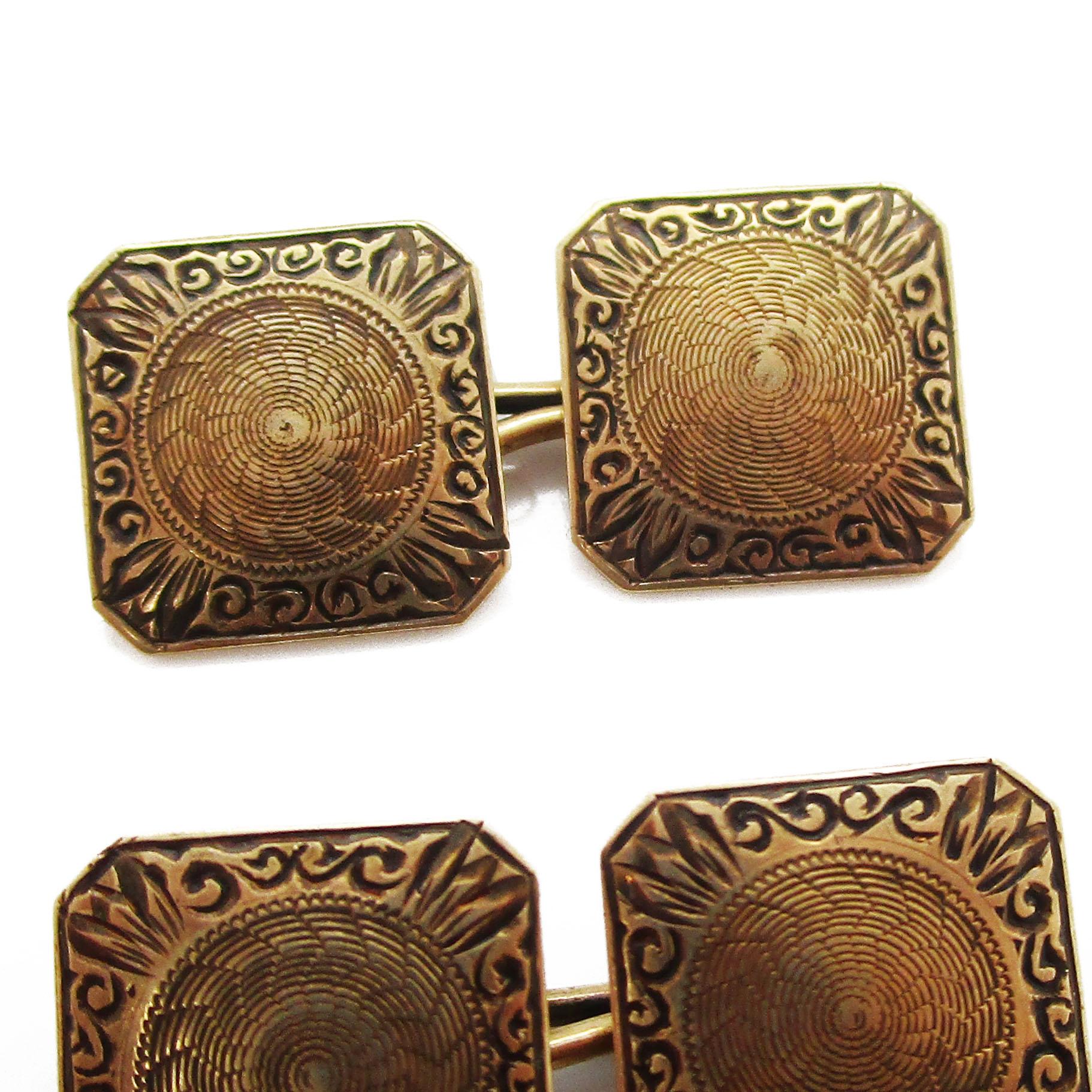 art deco cufflinks