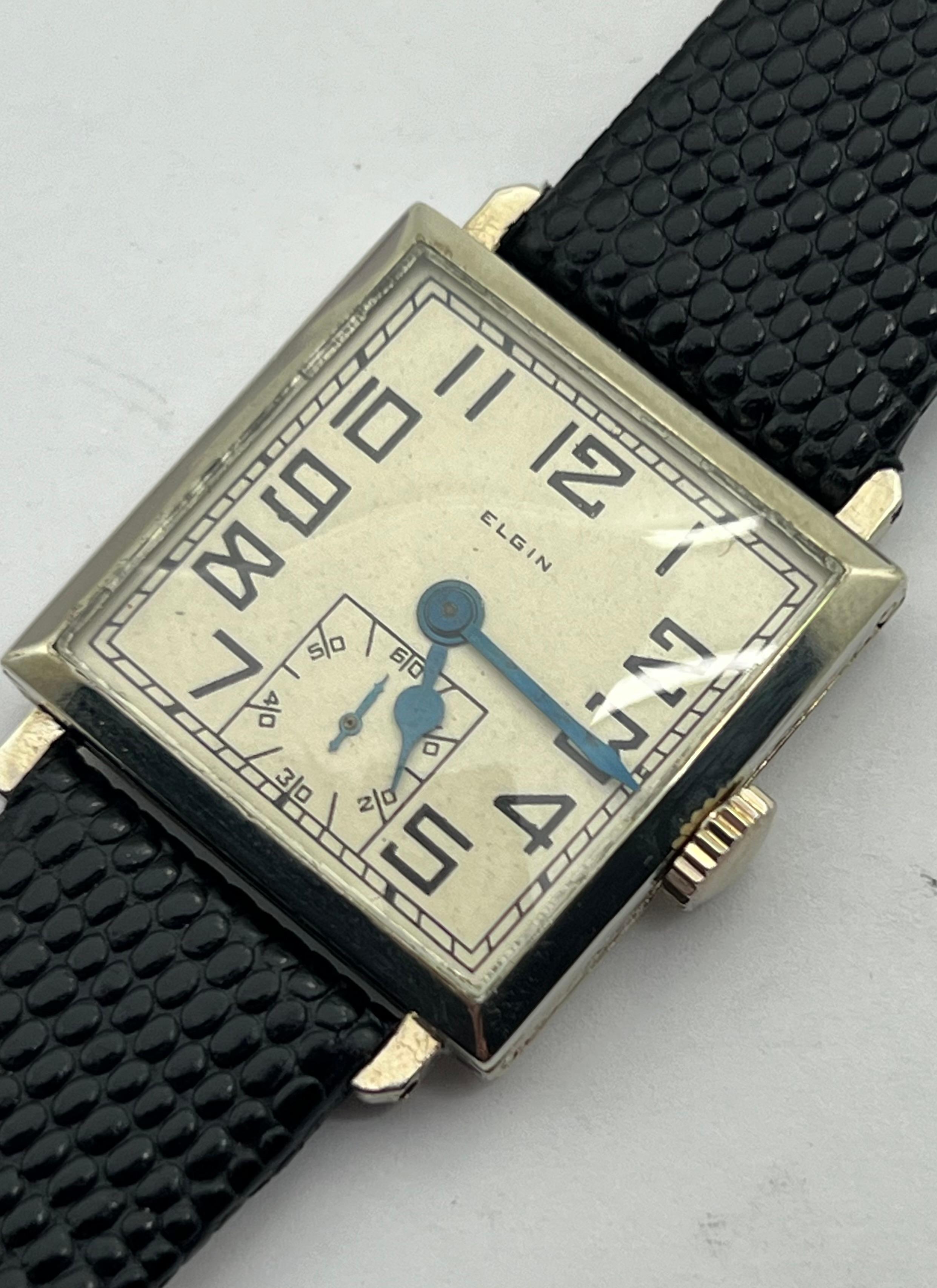 elgin square watch