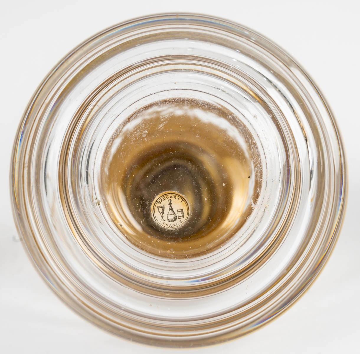 1925 Baccarat - Juego de tocador Art Decó Cristal dorado - 4 Piezas en Bastante bueno estado para la venta en Boulogne Billancourt, FR