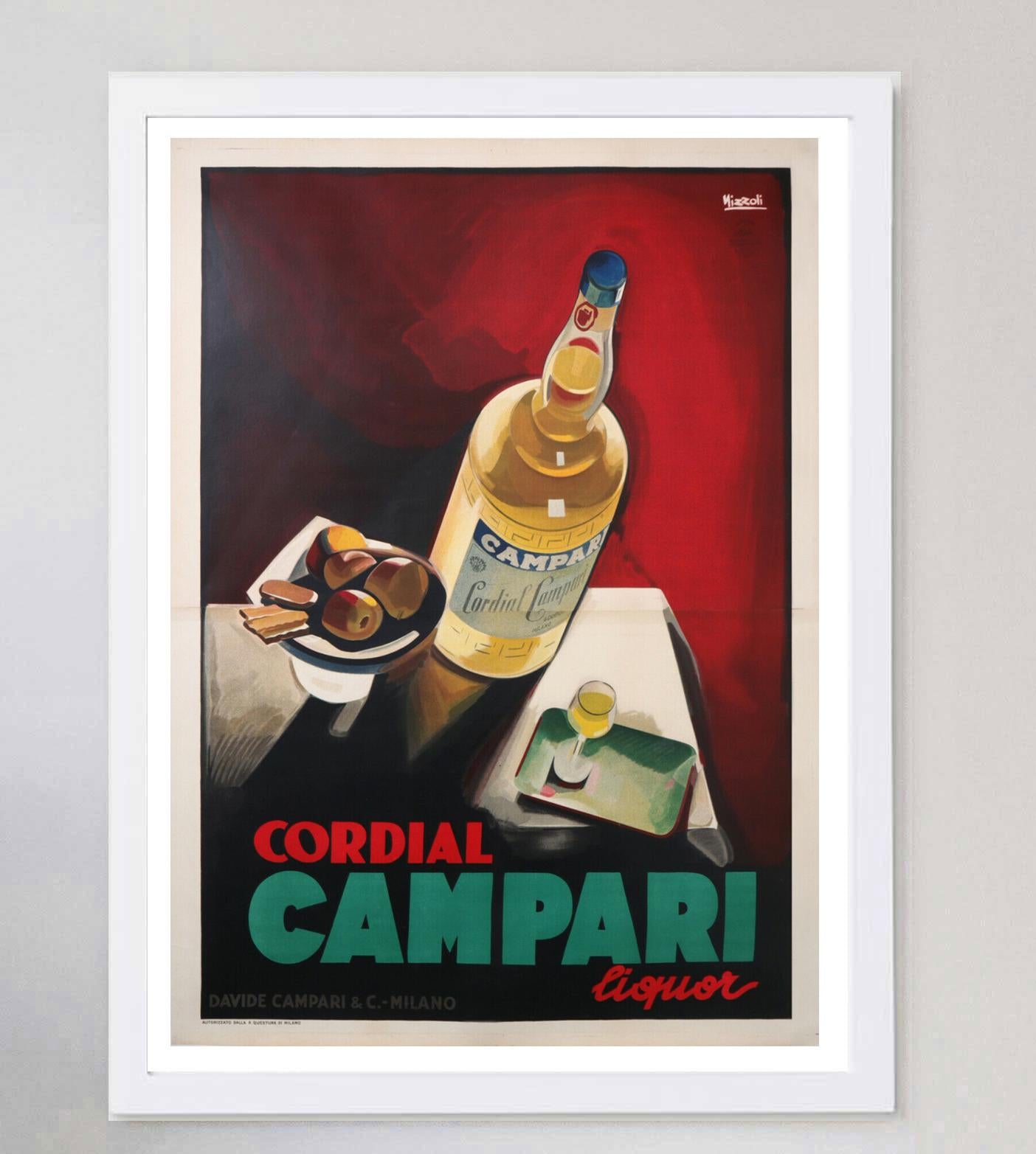 Stunning poster from 1925 created by Marcello Nizzoli for Italian liquor brand Campari.

Campari was formed in 1860 by Gaspare Campari and the aperitif is as popular today as ever. Gaspare's son Davide Campari transformed the company into what it