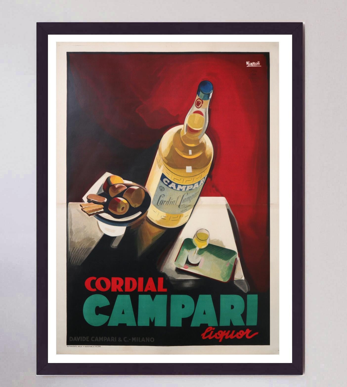 Italian 1925 Campari - Cordial Liquor Original Vintage Poster