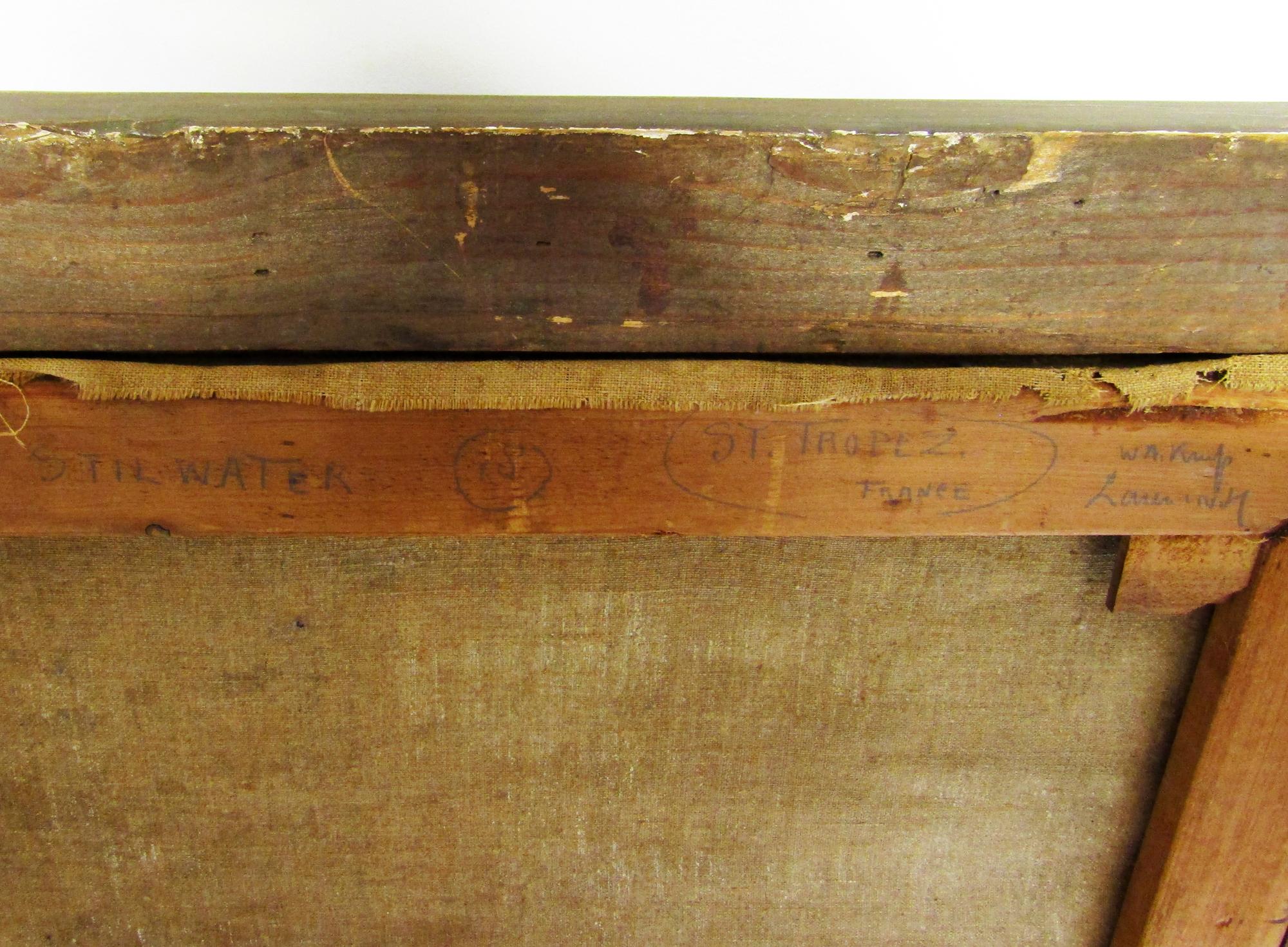 1925 Dutch Impressionist Oil On Canvas By Willem Knip, Saint-Tropez Laren School in vendita 4