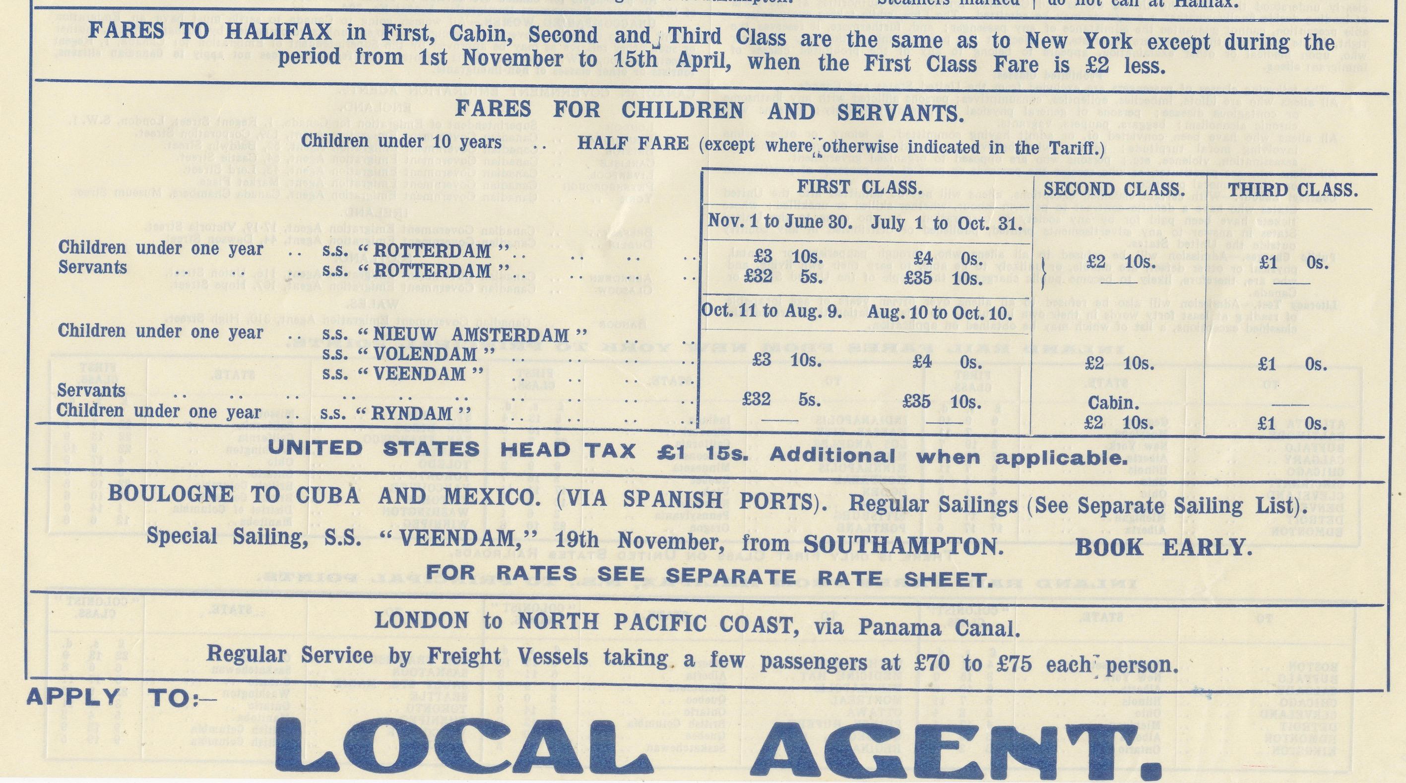 1925 Holland America Line: Southampton zu New Yorker Transatlantikreisen (Frühes 20. Jahrhundert) im Angebot