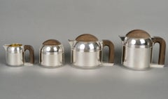 1925 Jean Puiforcat Art Deco Modernist Tea and Coffee Set Sterling Silver