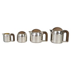 1925 Jean Puiforcat Art Deco Modernist Tea and Coffee Set Sterling Silver