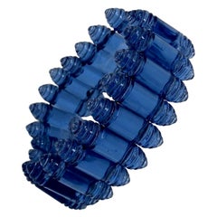 1925 Raro braccialetto Rene Lalique Renaissance Blue