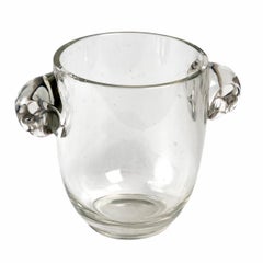 1925 René Lalique Albert Vase in Clear Glass, Falcon Heads