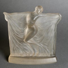 1925 René Lalique - Art Deco Statuette Thais Suzanne Verre dépoli