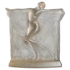 1925 René Lalique - Art Deco Statuette Thais Suzanne Verre dépoli