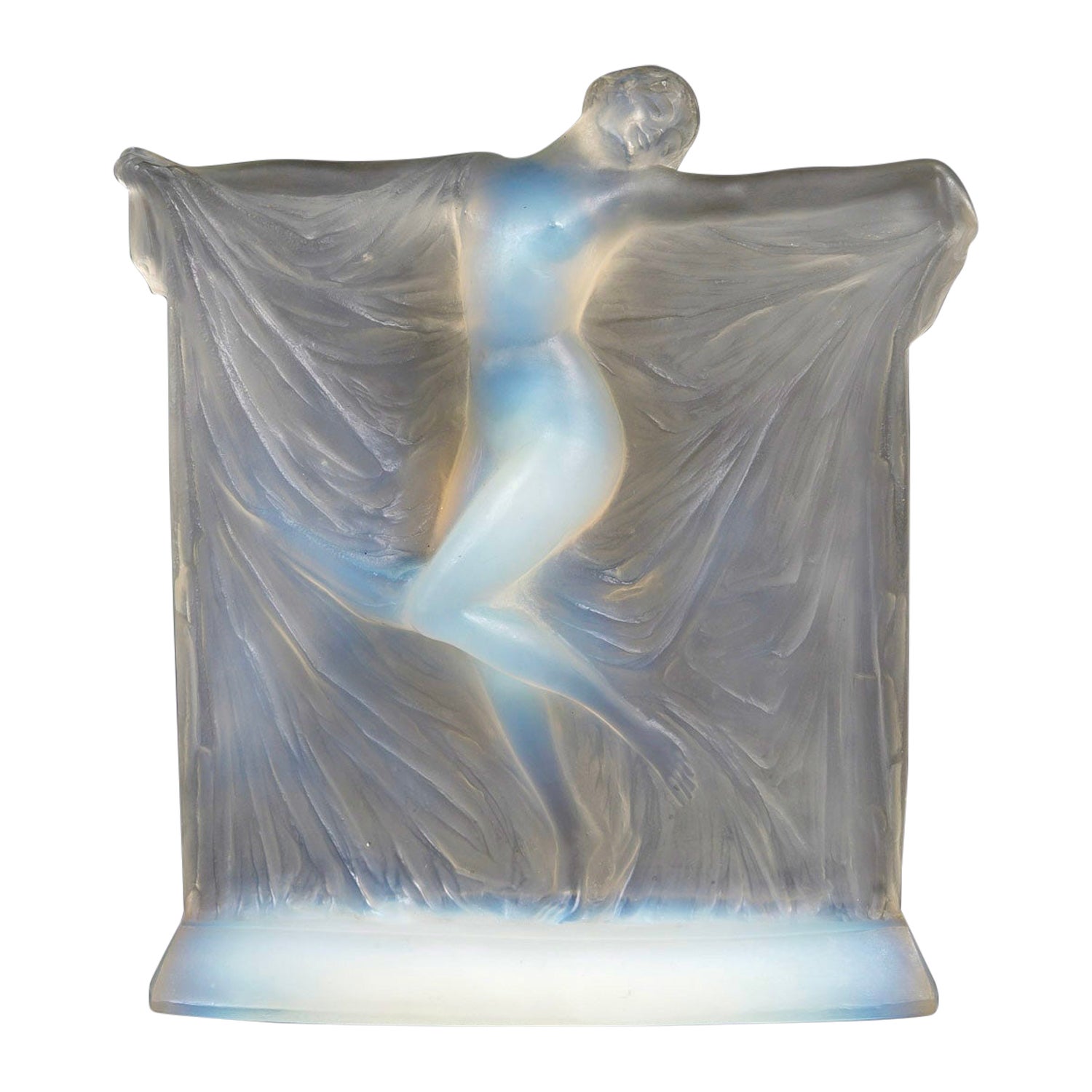 1925 René Lalique - Art Deco Statuette Thais Suzanne Opalescent Glass