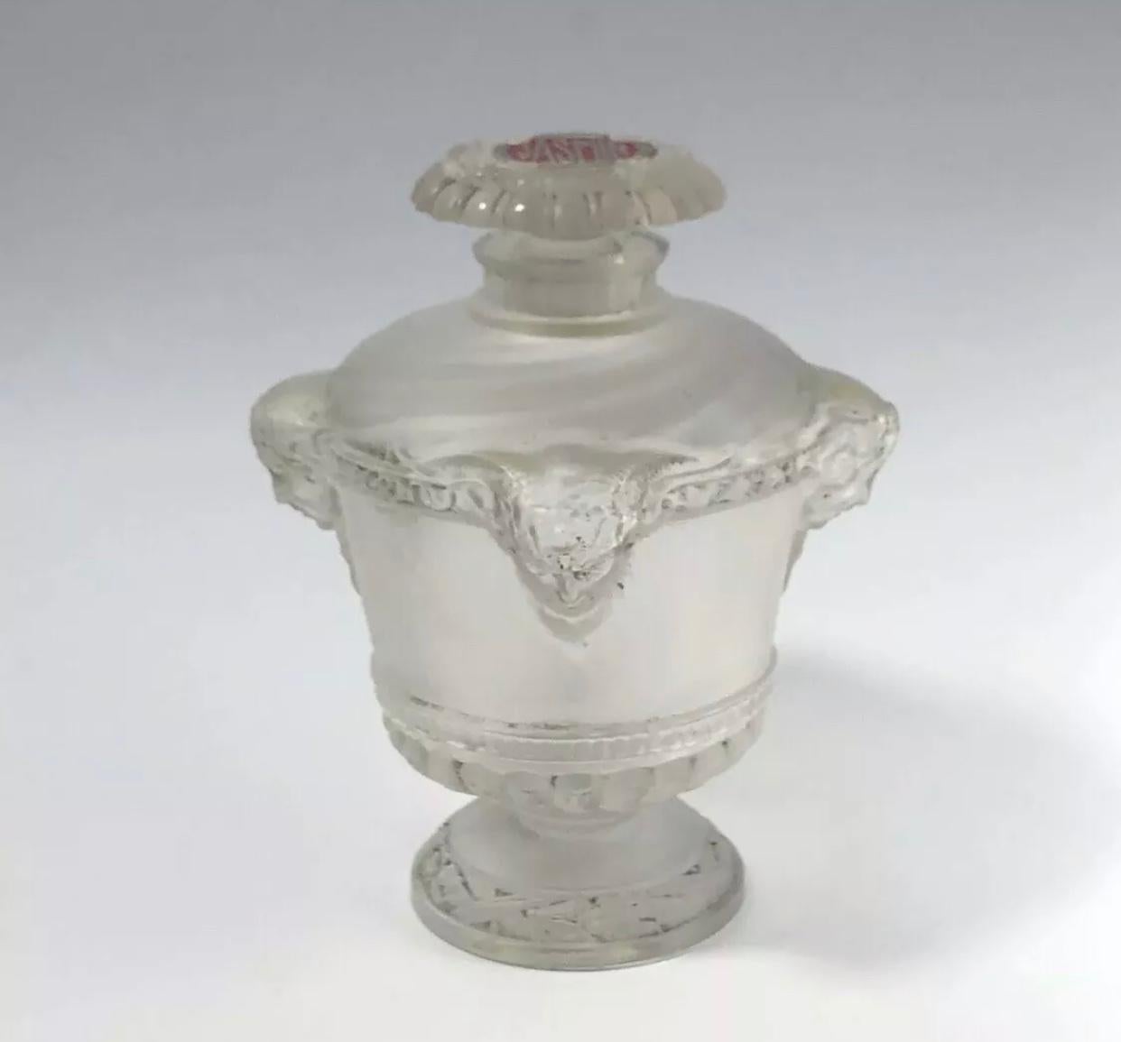 1925 Rene Lalique Bouquet de Faunes Jasmin für Guerlain Parfüm Flasche Box Label (Französisch)