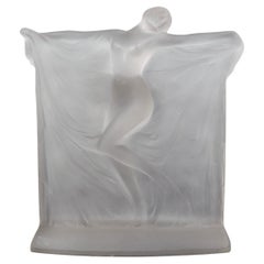 1925 René Lalique - Statuette Thais Frosted Glass