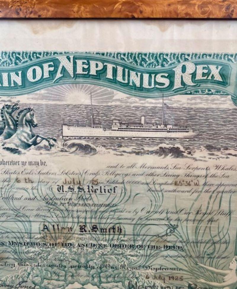 Other 1925 US Navy Sailor's Certificate for 