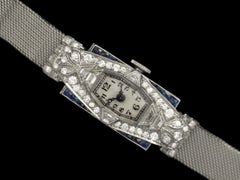 1925 VACHERON & CONSTANTIN Exceptional Art Deco Ladies Platinum & Diamond Watch