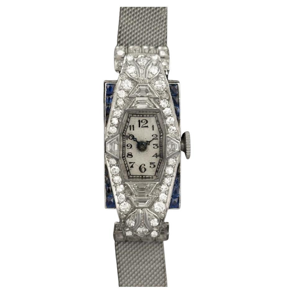 1925 VACHERON 
CONSTANTIN Exceptional Art Deco Ladies Platinum 
Diamond Watch