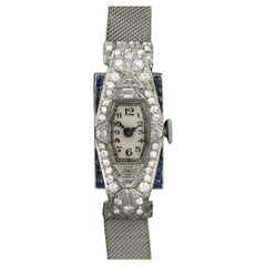 1925 VACHERON & CONSTANTIN Exceptional Art Deco Ladies Platinum & Diamond Watch