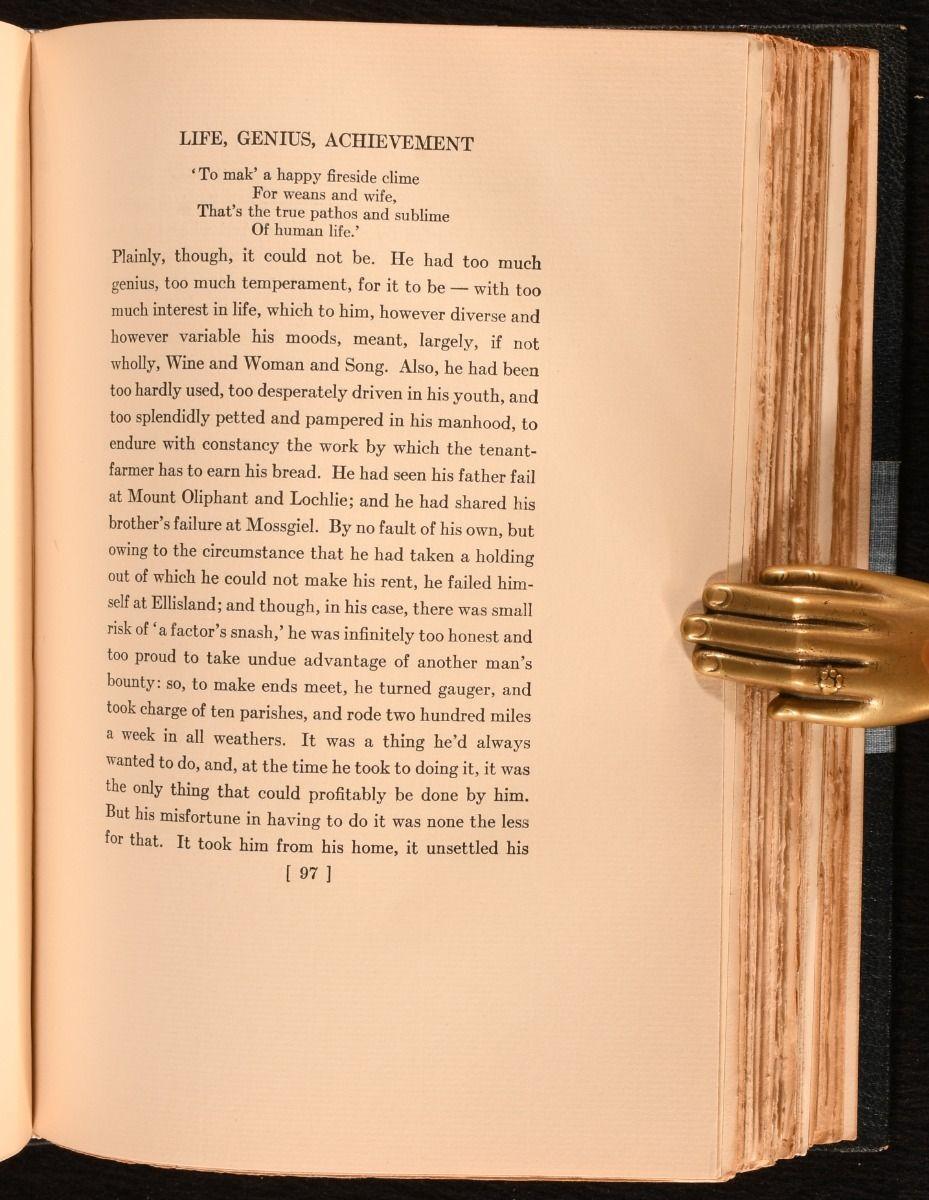 1926-1927 The Complete Writings of Robert Burns (Les écrits complets de Robert Burns) en vente 6