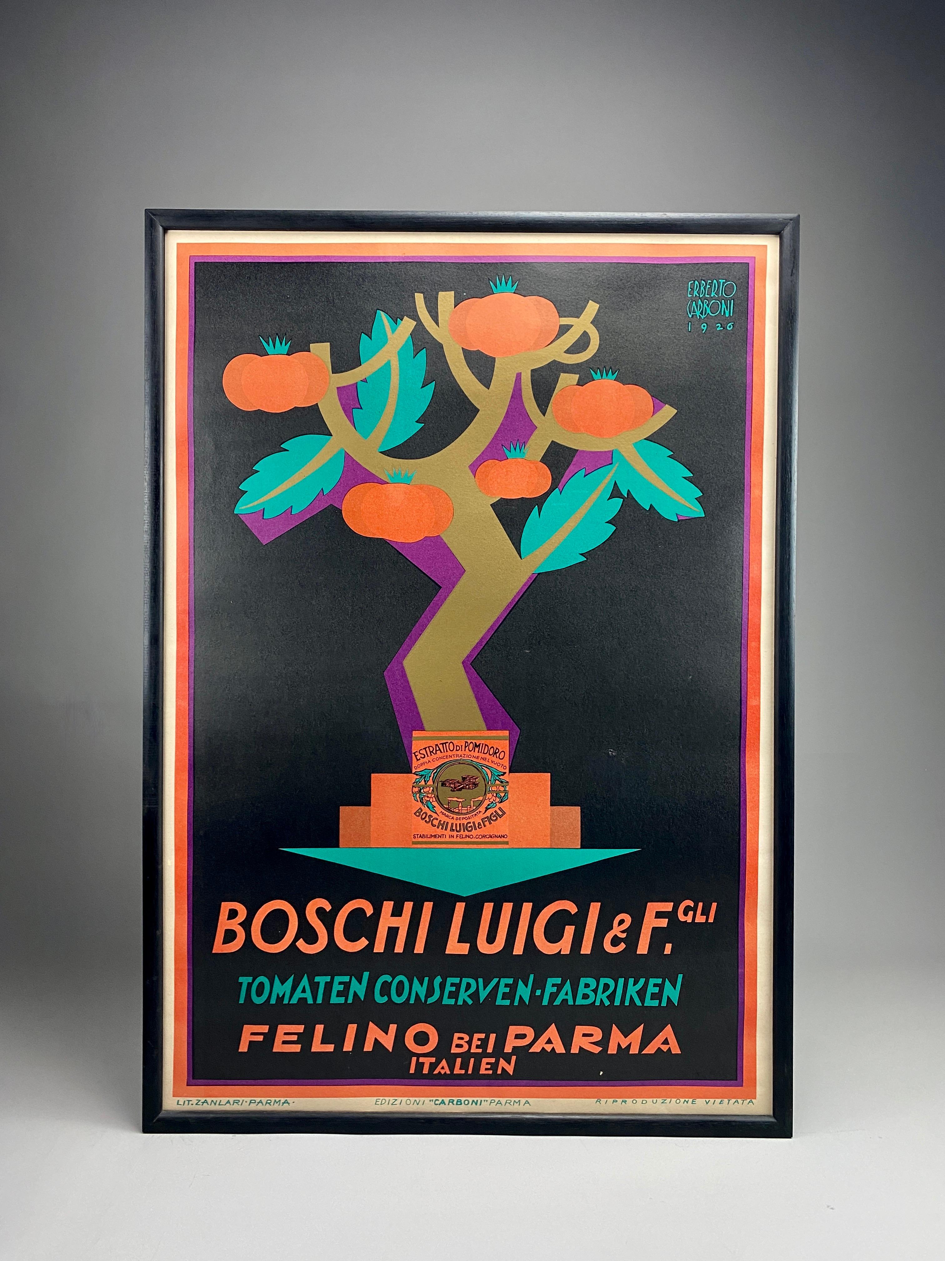 1926 Art Deco Publicity Poster by Erberto Carboni For Sale 4